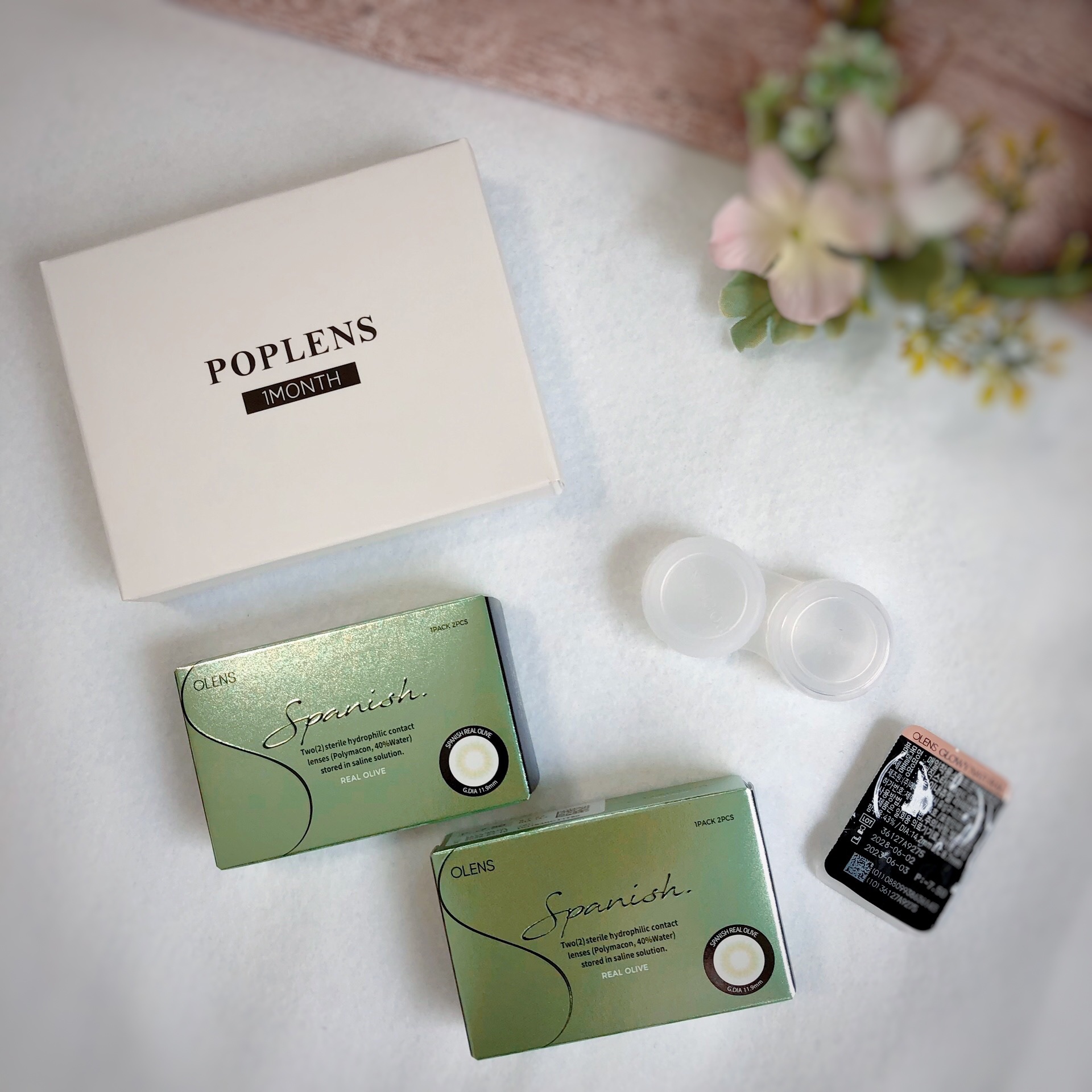 Spanish (スパニッシュ) オリーブ/OLENS/カラーコンタクトレンズを使ったクチコミ（2枚目）