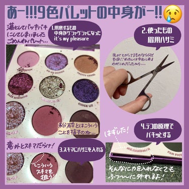 ColourPop it's my pleasureのクチコミ「【colourpop】9色パレットが破損した！
残念ながらit's my pleasureの9.....」（1枚目）