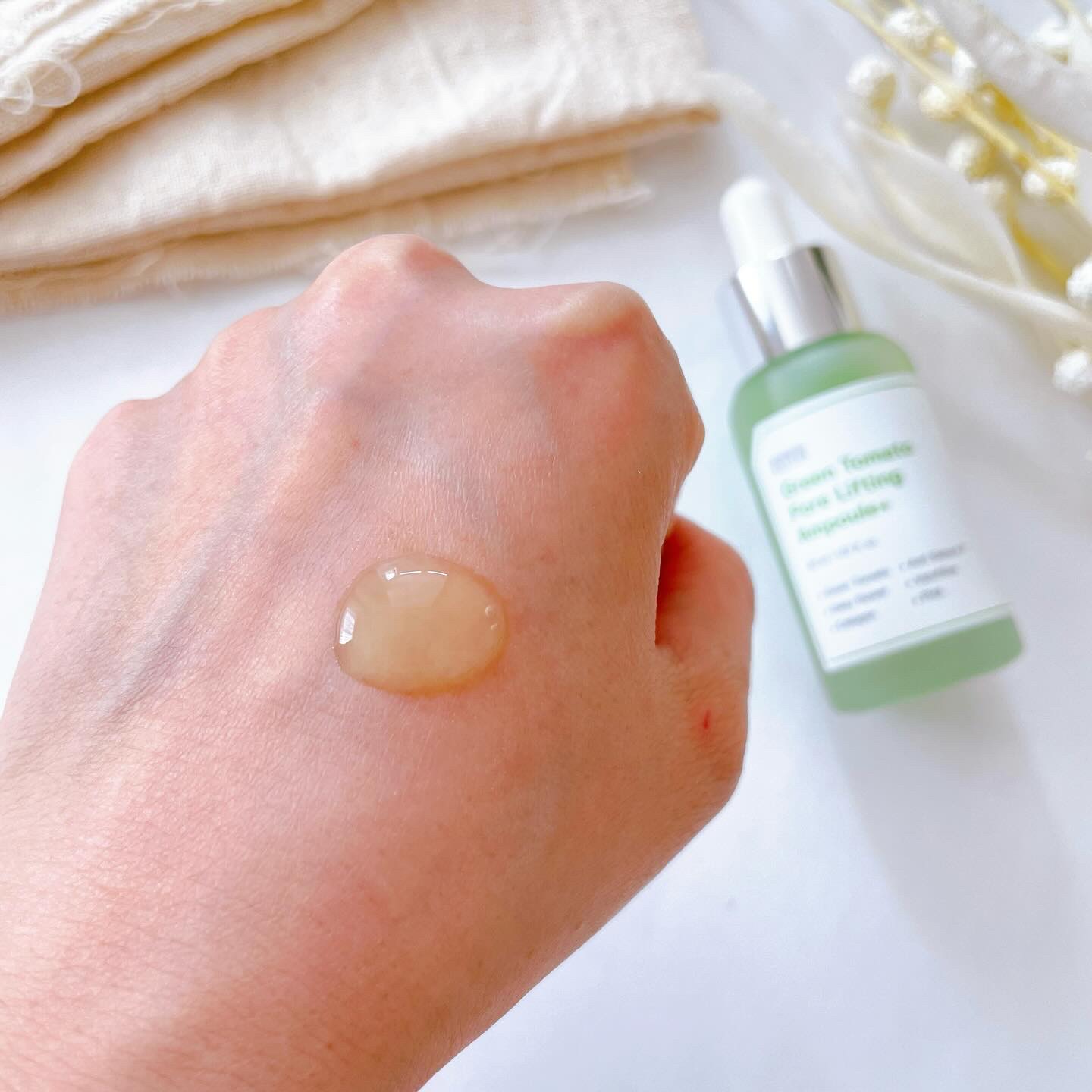 グリーントマトポアリフティングアンプル+/SUNGBOON EDITOR（成分エディター）/美容液を使ったクチコミ（3枚目）