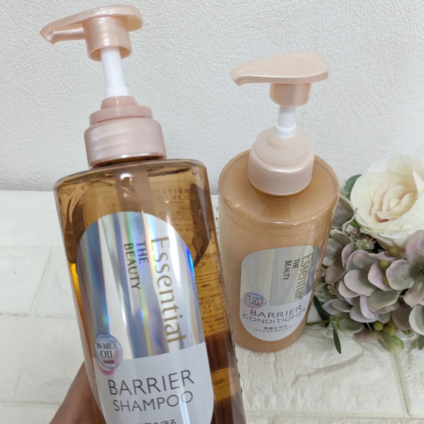 ザビューティ 髪のキメ美容素髪を守る バリアシャンプー/コンディショナー/エッセンシャル/シャンプー・コンディショナーを使ったクチコミ（2枚目）