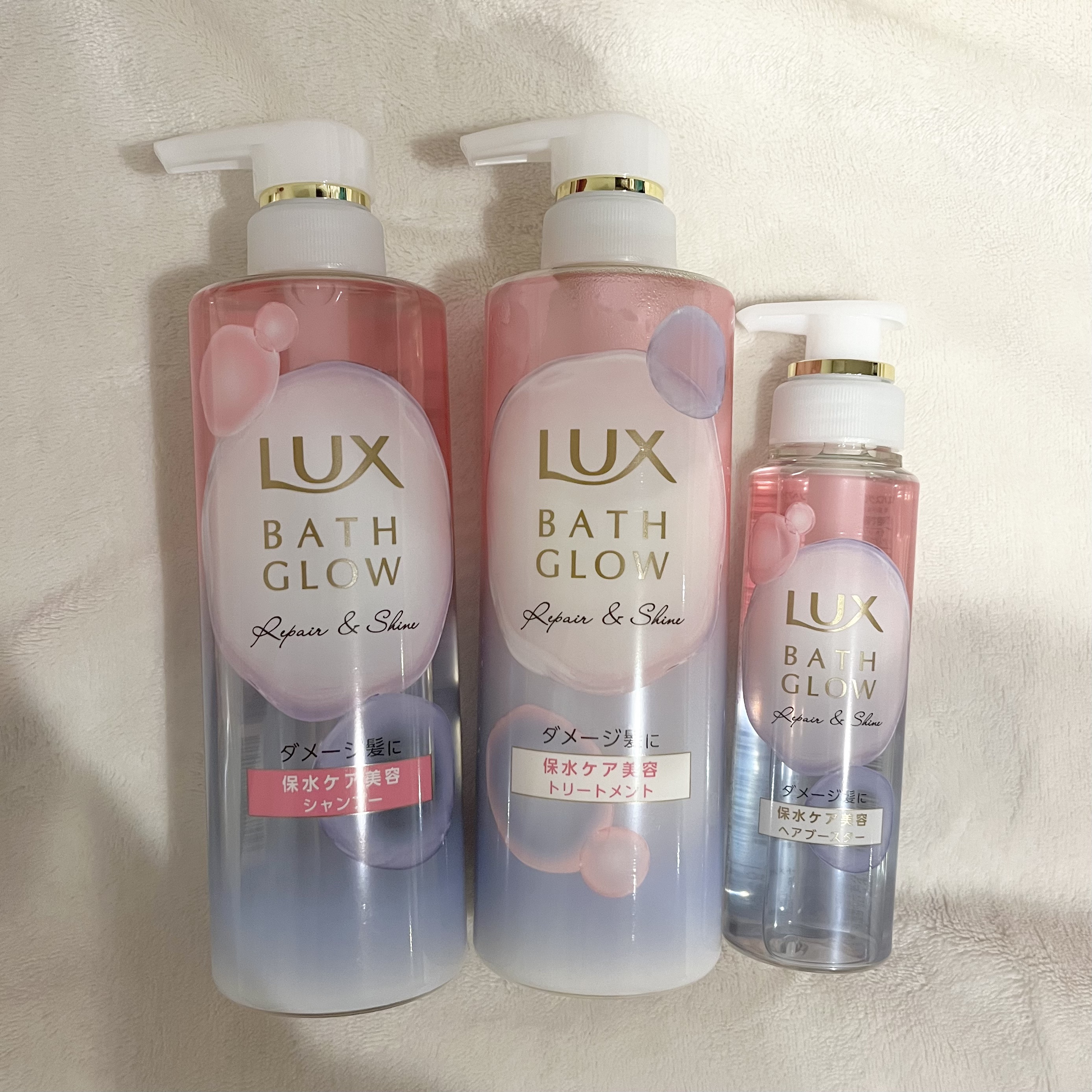 バスグロウ リペア&シャイン シャンプー / トリートメント/LUX/市販シャンプーを使ったクチコミ（1枚目）
