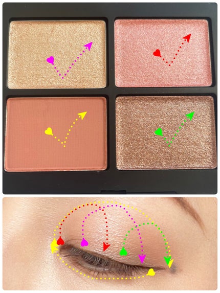 クワッドアイシャドー/NARS/アイシャドウパレットを使ったクチコミ(3枚目)