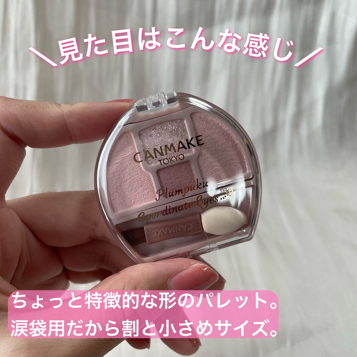 プランぷくコーデアイズ/キャンメイク/パウダーアイシャドウを使ったクチコミ（2枚目）