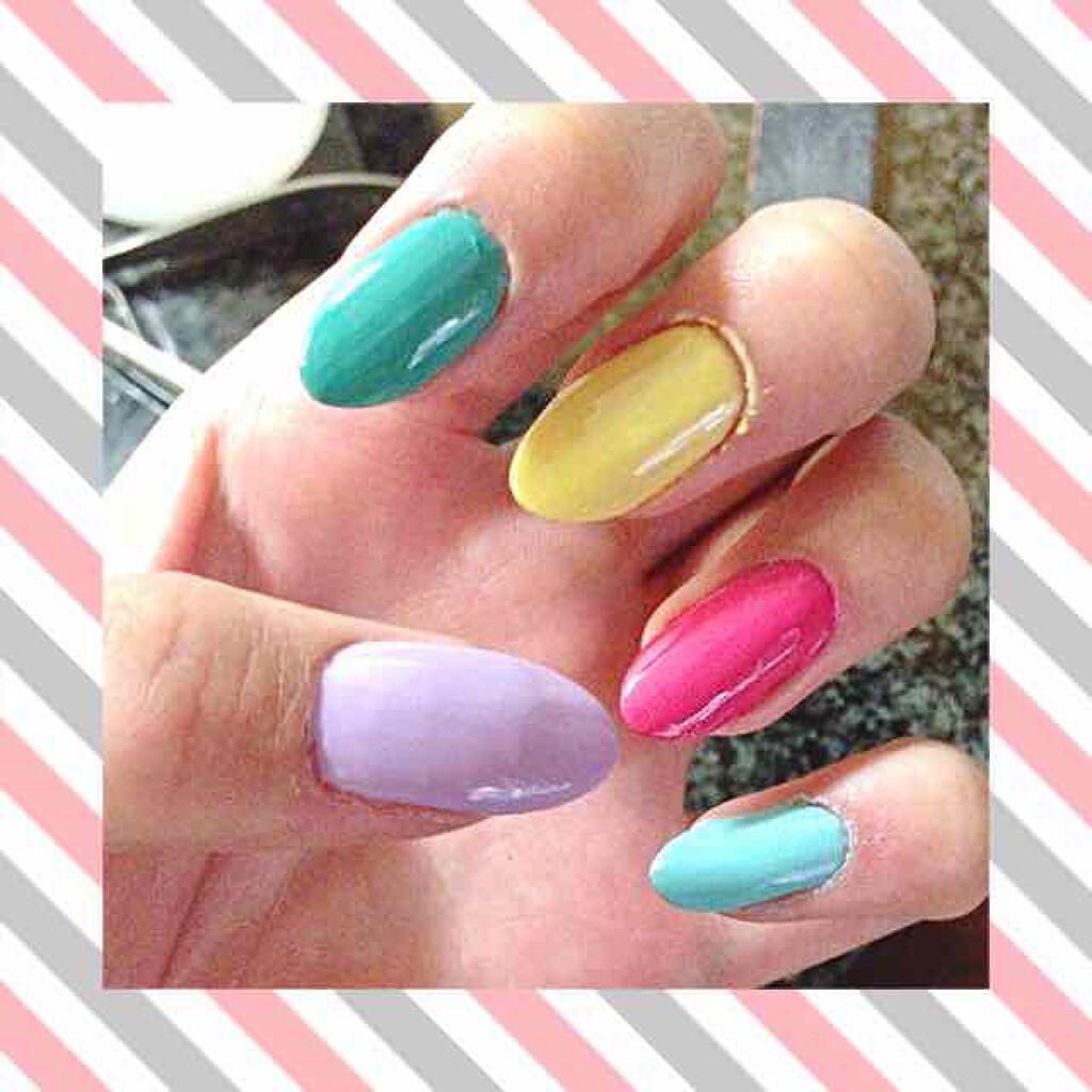 カラフルネイルズ/キャンメイク/マニキュアを使ったクチコミ（1枚目）