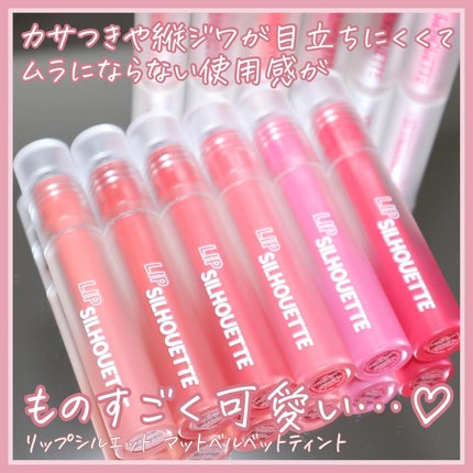 リップシルエットマットベルベットティント/i’m meme/リップティントを使ったクチコミ(7枚目)