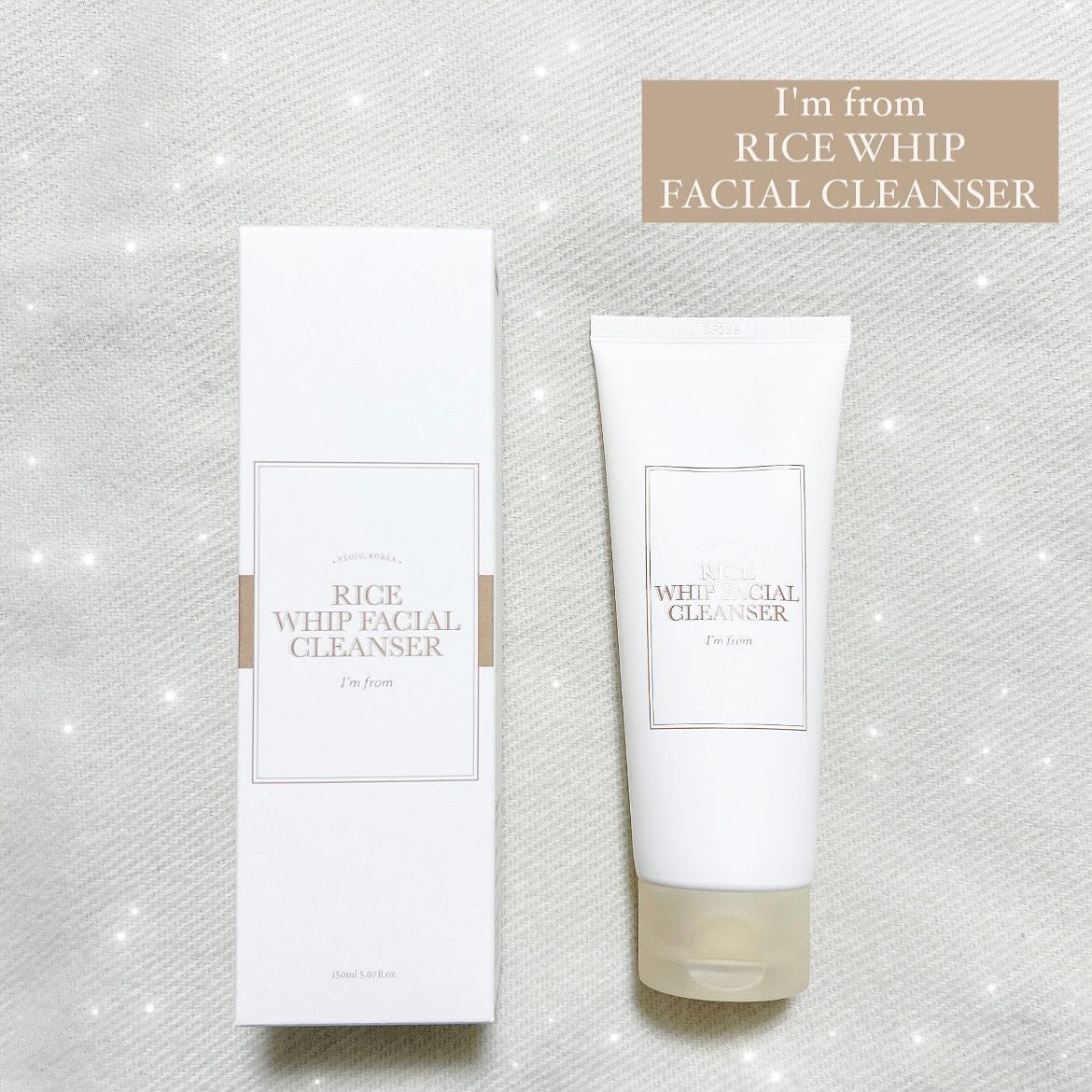ライスホイップフェイシャルクレンザー/I'm from/洗顔フォームを使ったクチコミ（1枚目）