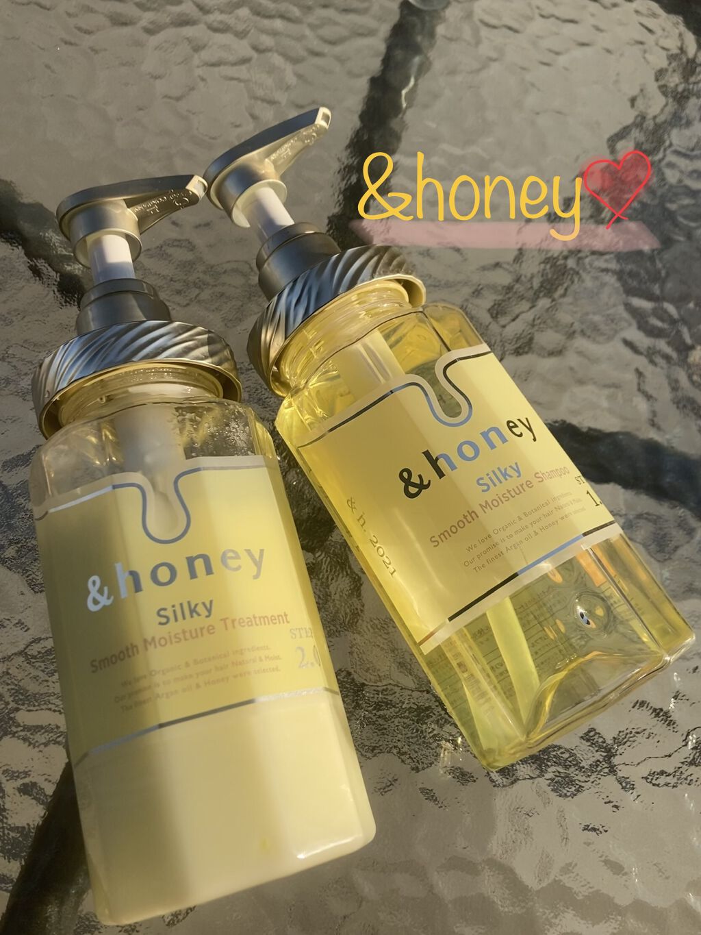 シルキー　スムースモイスチャー　シャンプー　1.0/ヘアトリートメント　2.0/&honey/市販シャンプーを使ったクチコミ（1枚目）