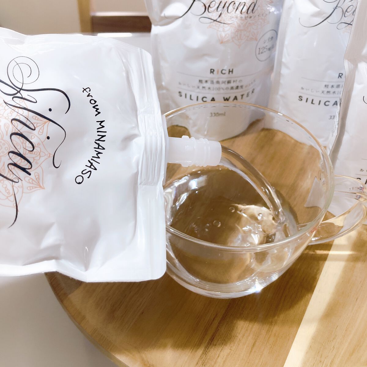 シリカビヨンドリッチ/silica beyond/ミネラルウォーターを使ったクチコミ（2枚目）