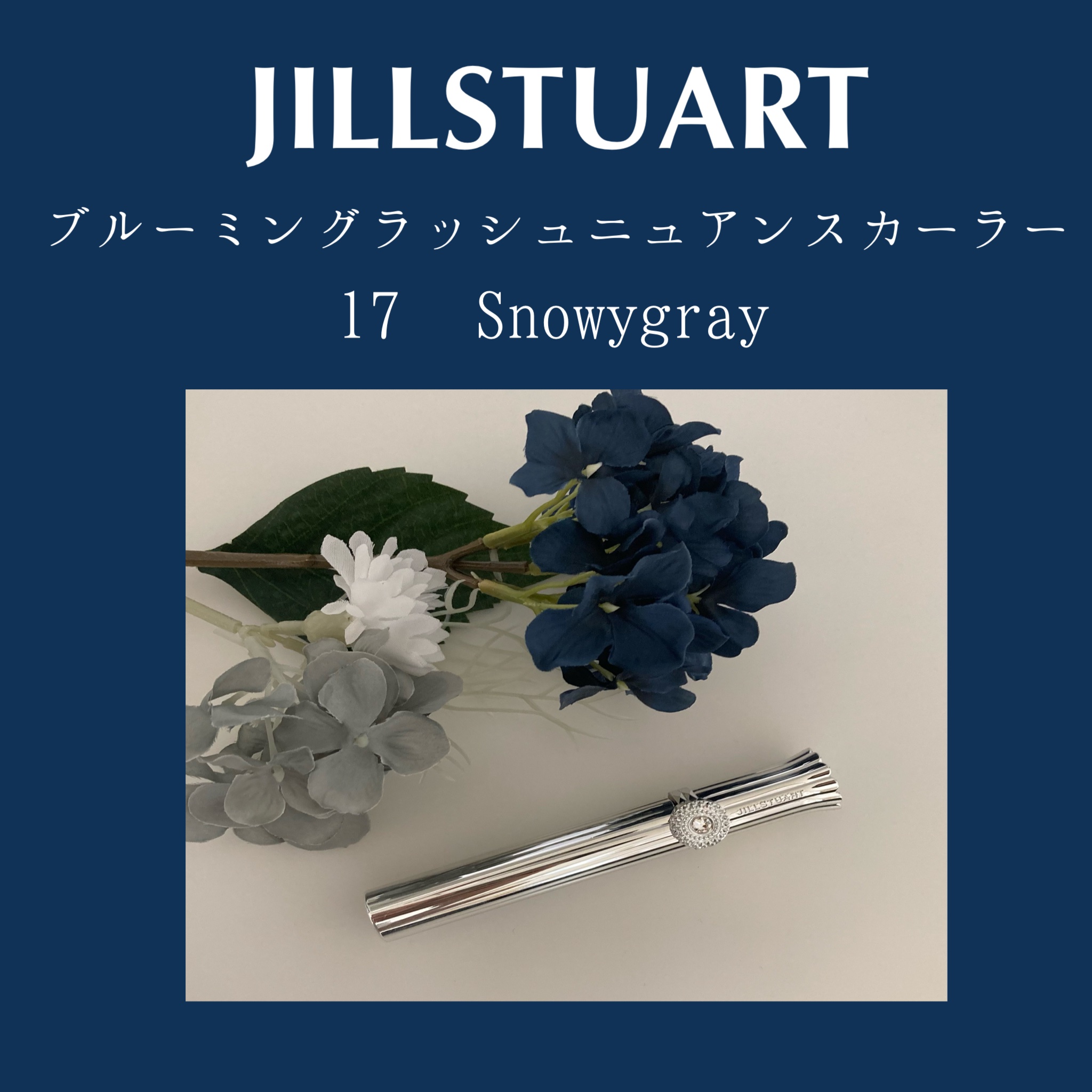 ジルスチュアート ブルーミングラッシュ　ニュアンスカーラー 17 snowy gray（限定）/JILL STUART/マスカラを使ったクチコミ（2枚目）