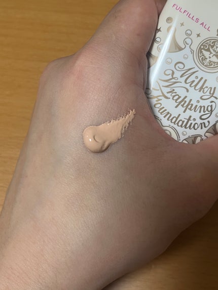 ミルキーラッピングファンデ/MAJOLICA MAJORCA/リキッドファンデーションを使ったクチコミ(2枚目)