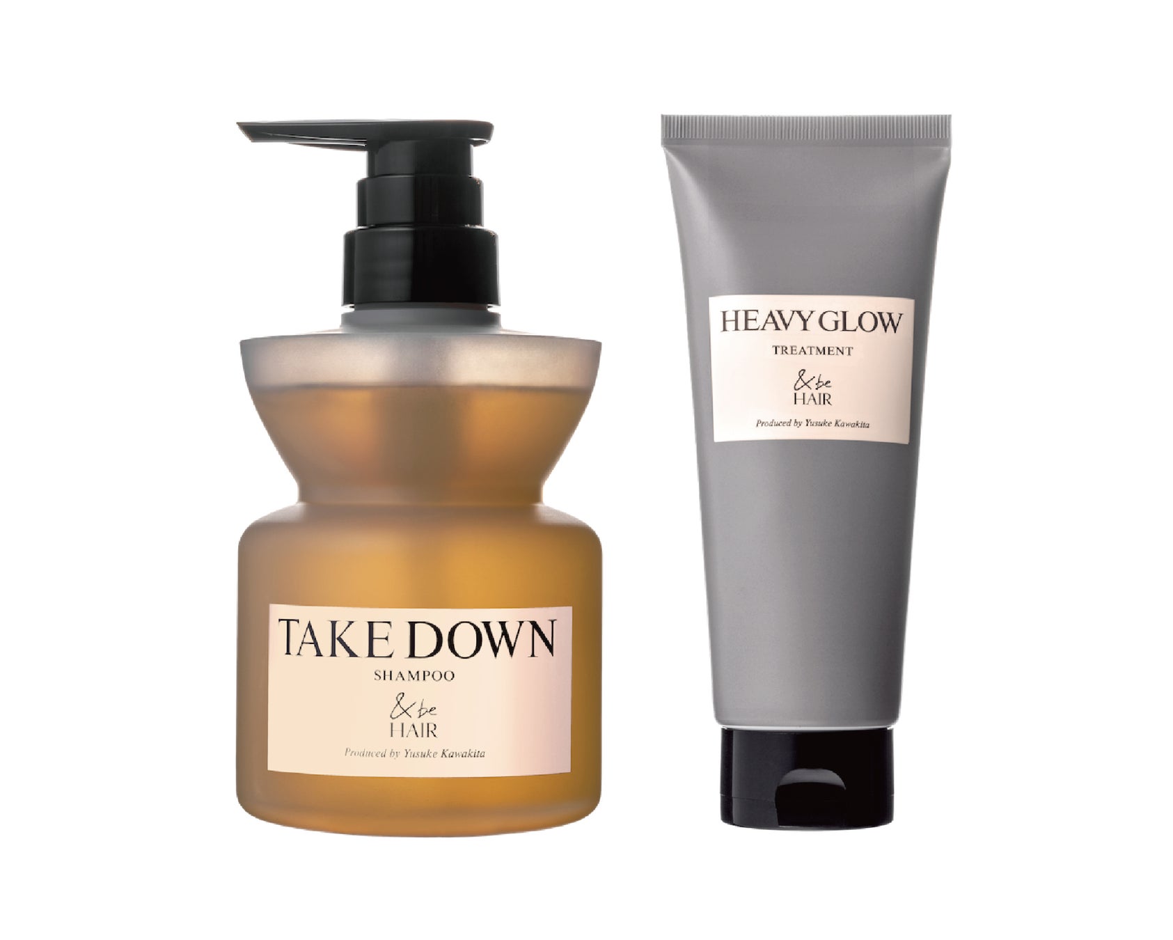 &be HAIR ＆be テイクダウンシャンプー / &be ヘビーグロウトリートメント  アンバーフローラルの香り