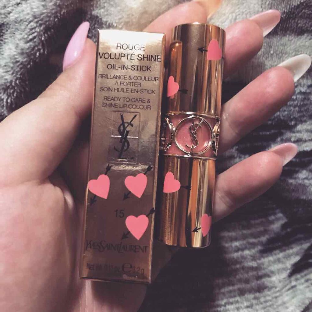ルージュ ヴォリュプテ シャイン/YVES SAINT LAURENT BEAUTE/口紅を使ったクチコミ(3枚目)