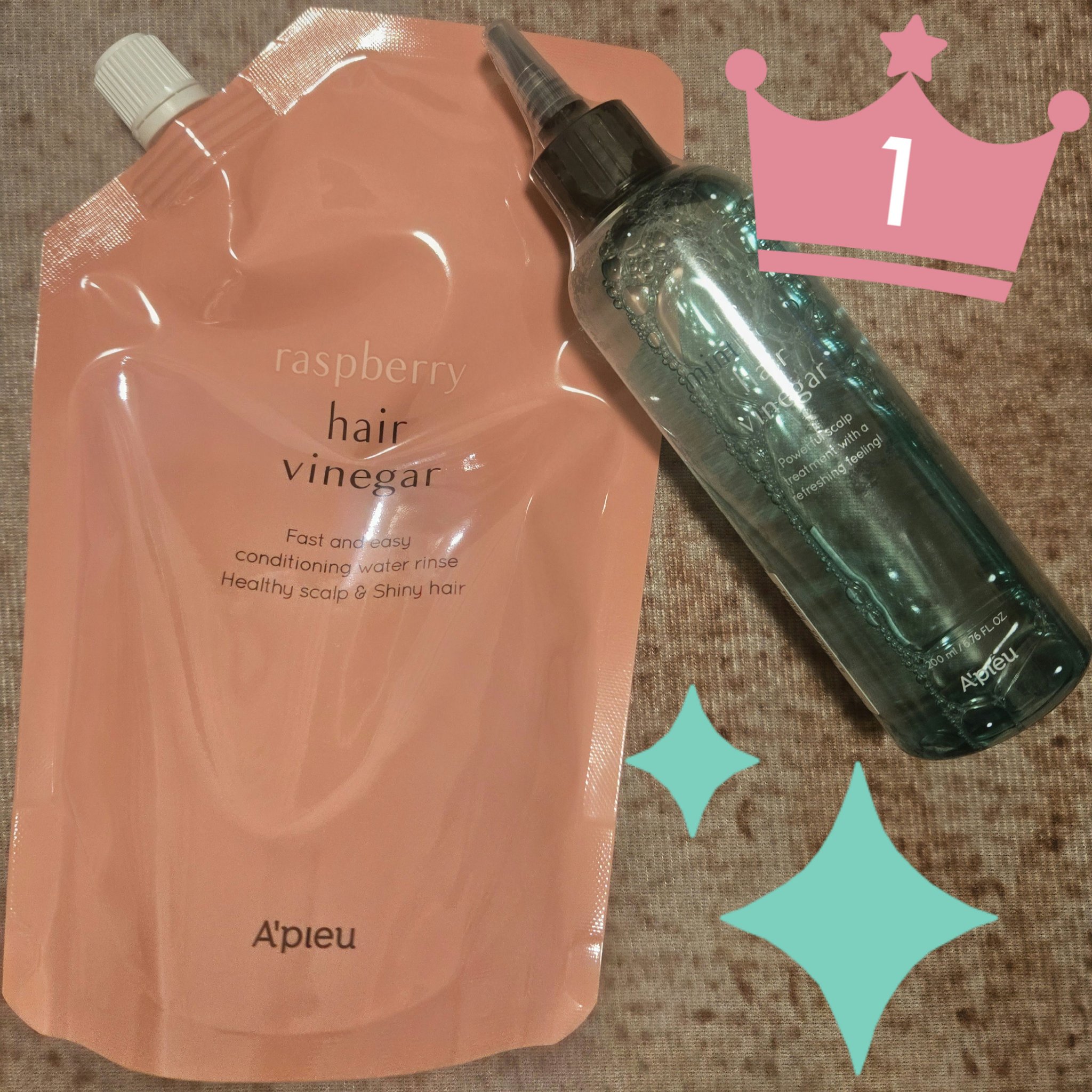 ラズベリー ヘアビネガー/A’pieu/頭皮ローションを使ったクチコミ（1枚目）