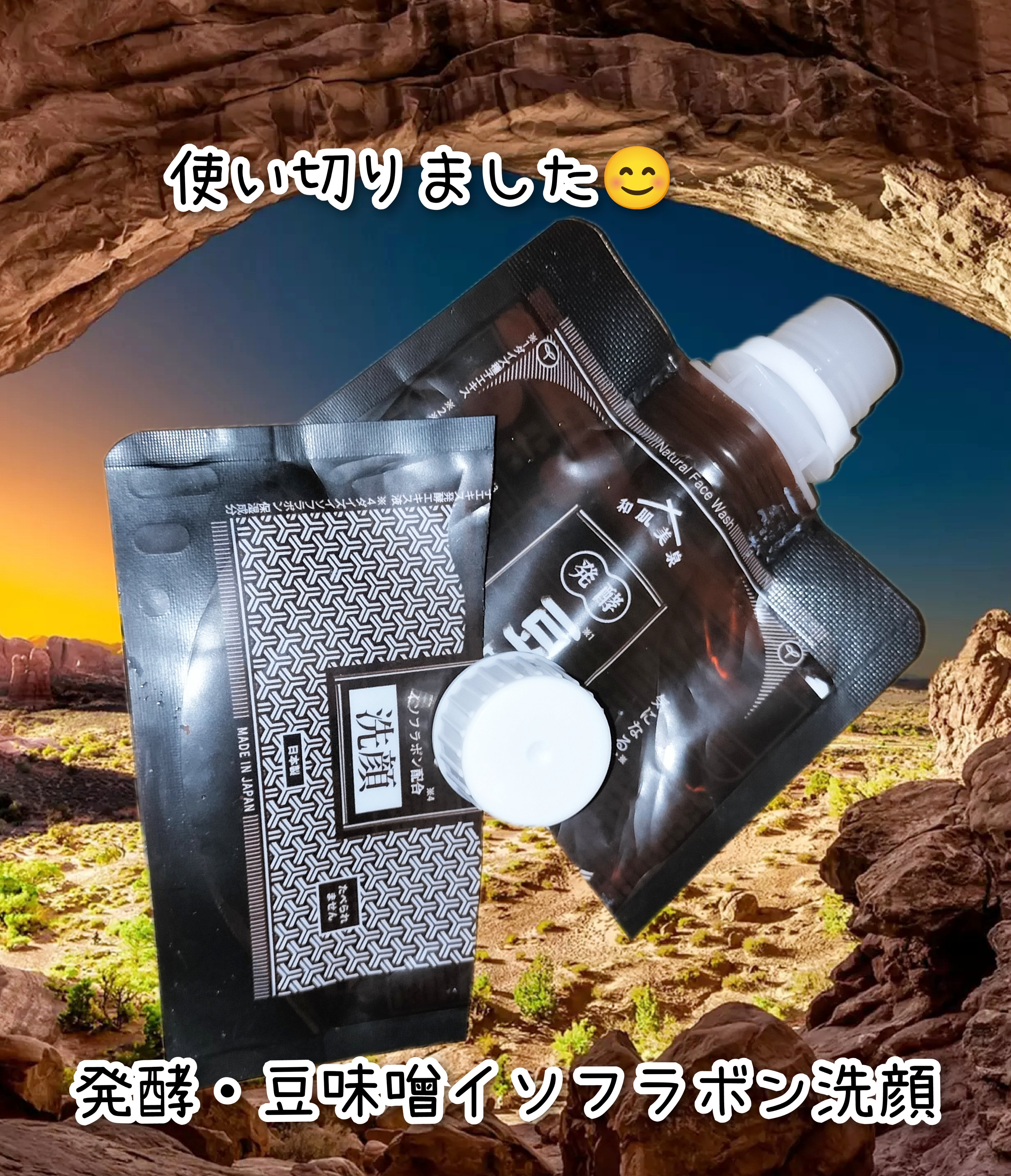 発酵・豆味噌イソフラボン洗顔/和肌美泉/洗顔フォームを使ったクチコミ（1枚目）