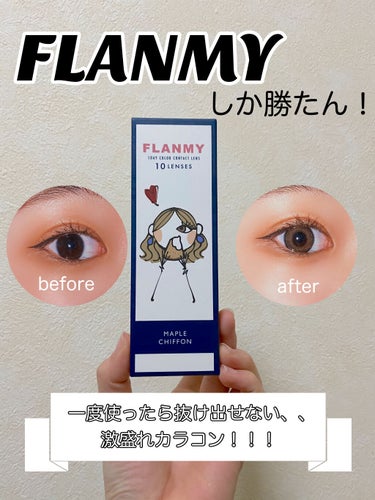 FLANMY 1day（10枚/30枚） カカオワッフル/FLANMY/ワンデー（１DAY）カラコンを使ったクチコミ（1枚目）