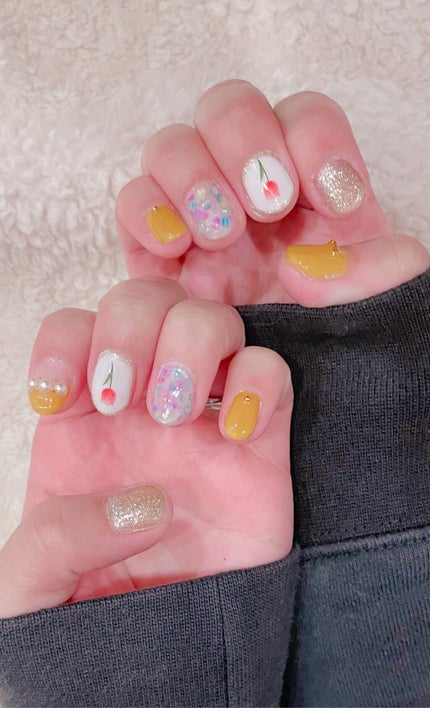 しずくネイルシール/キャンドゥ/ネイルシールを使ったクチコミ(2枚目)