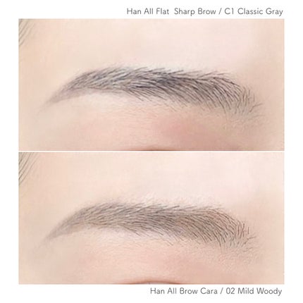 ハンオールブロウカラ/rom&nd/眉マスカラを使ったクチコミ(4枚目)