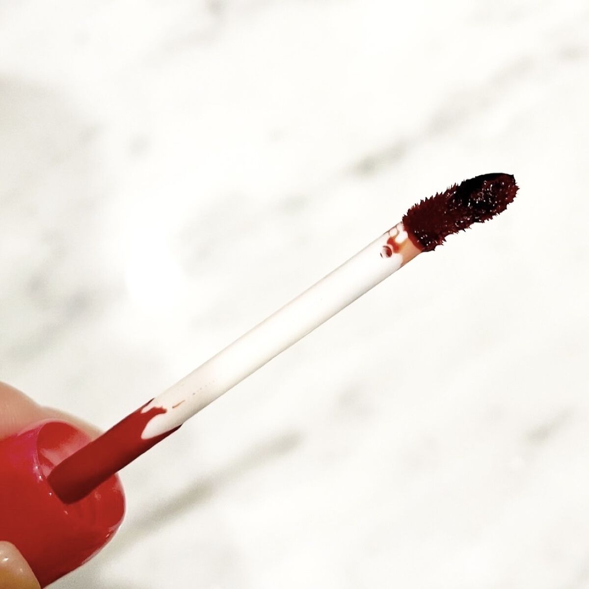 ディアダーリン ウォータージェルティント OR204(チェリー)/ETUDE/リップティントを使ったクチコミ（3枚目）