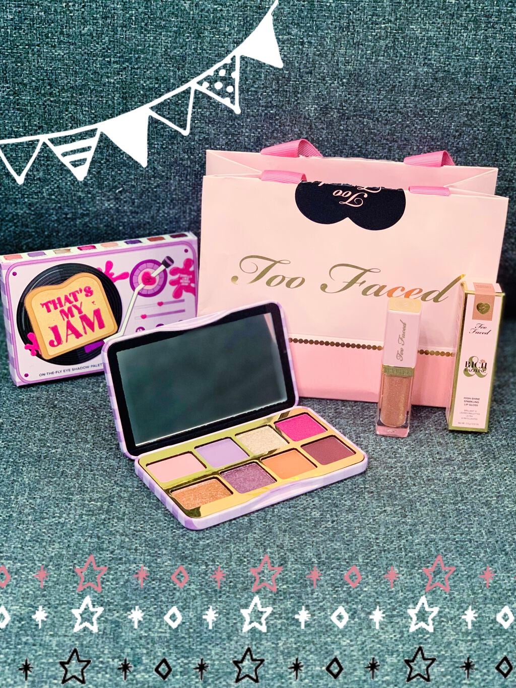 ザッツ マイ ジャム! ミニ アイシャドウ パレット /Too Faced/アイシャドウパレットを使ったクチコミ(1枚目)