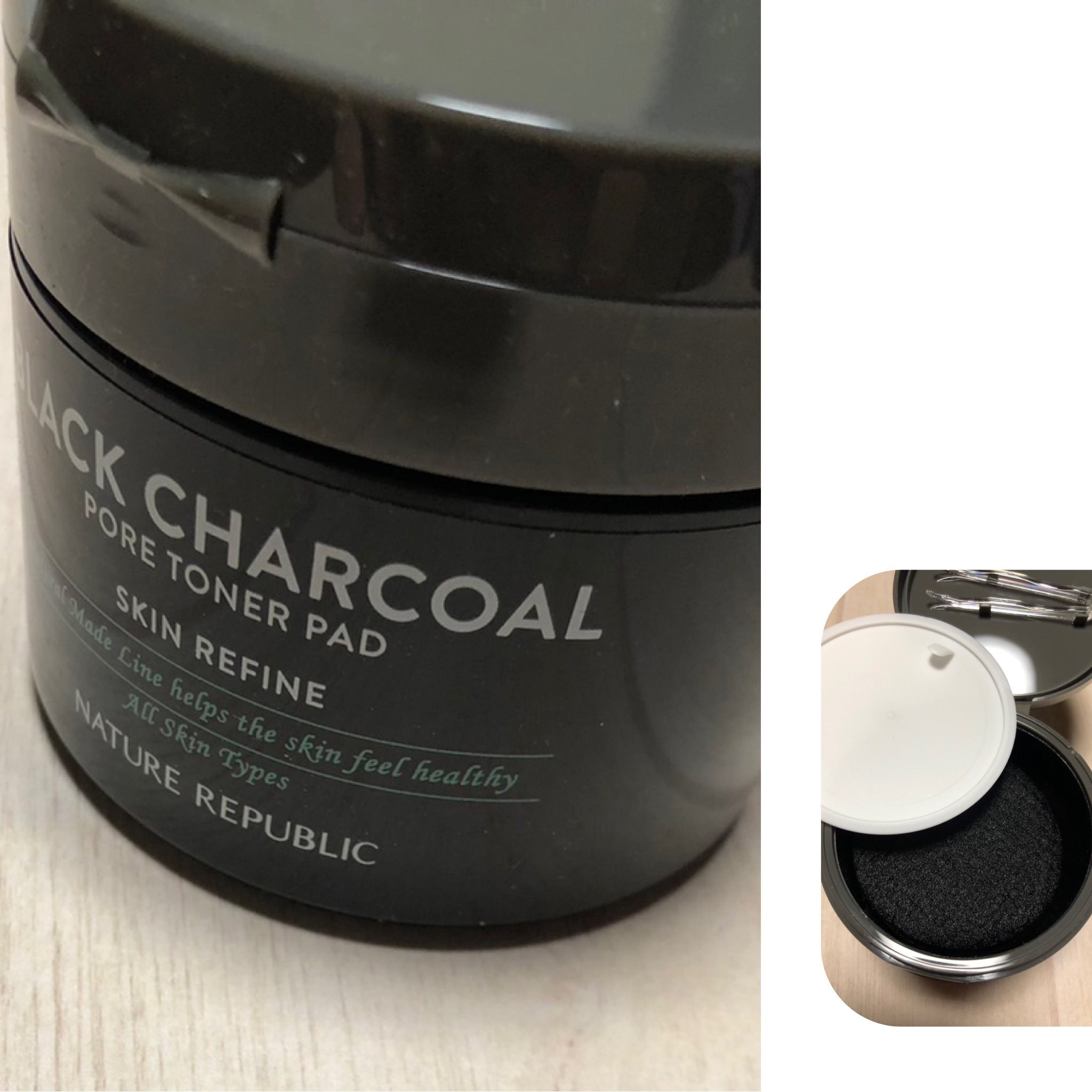 BLACK CHARCOAL PORE TONER PAD/ネイチャーリパブリック/シートマスク・パックを使ったクチコミ（2枚目）