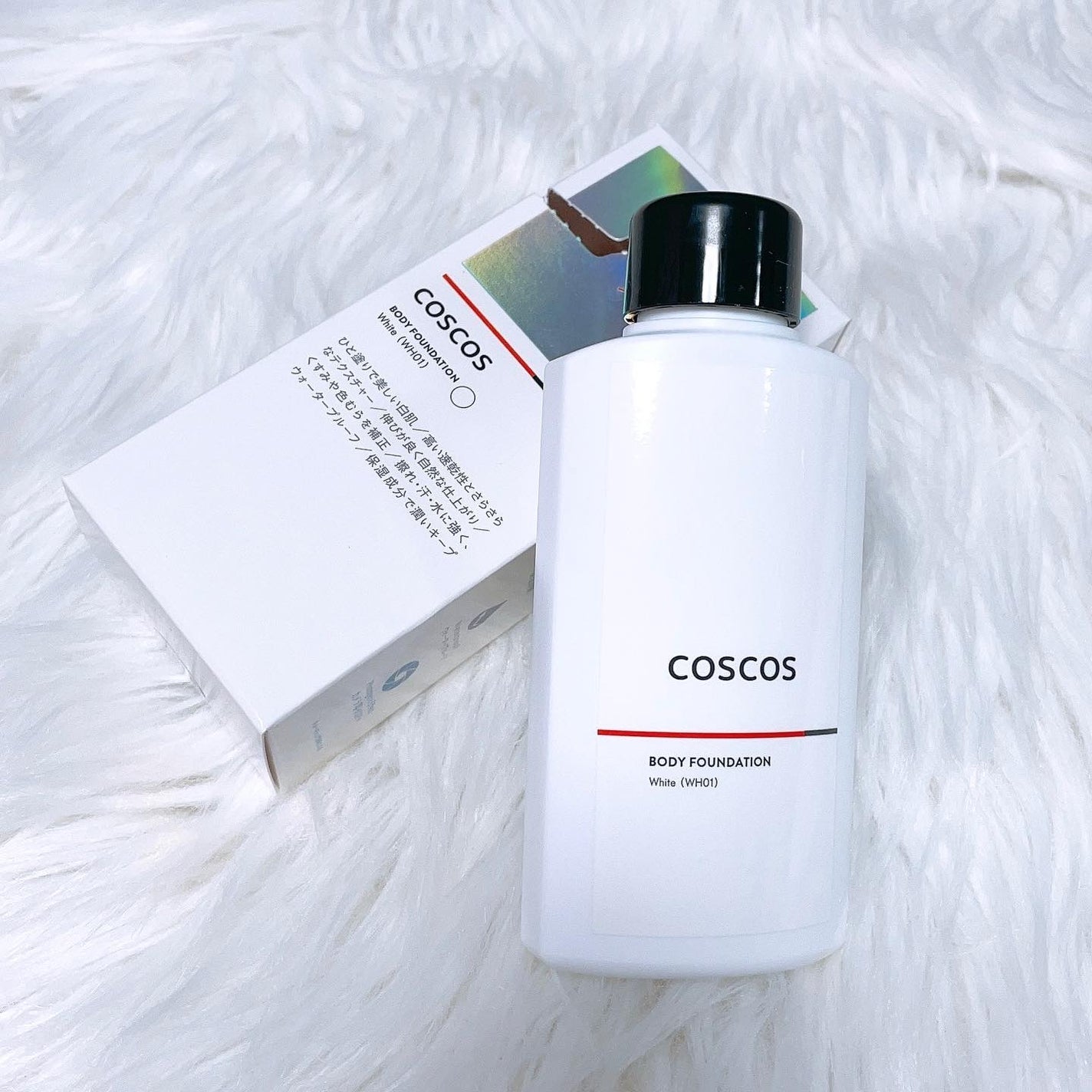 ボディファンデーション ホワイト/COSCOS/ボディミルクを使ったクチコミ(4枚目)