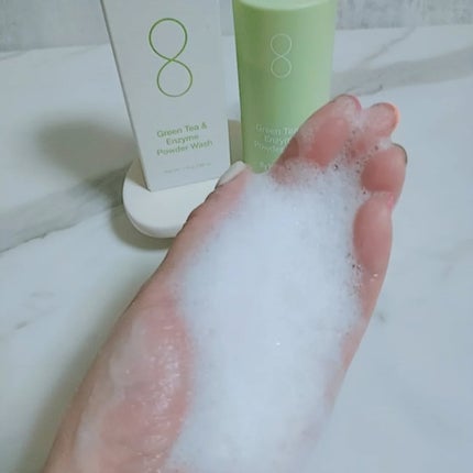 グリーンティー&エンザイムパウダーウォッシュ/By Wishtrend/洗顔パウダーを使ったクチコミ(5枚目)