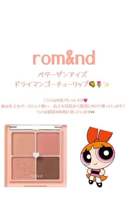 ベターザンアイズ/rom&nd/アイシャドウパレットを使ったクチコミ(2枚目)