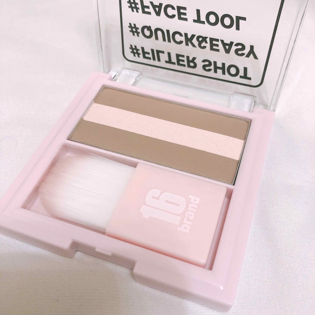 FILTER SHOT/16BRAND/プレストパウダーを使ったクチコミ（2枚目）