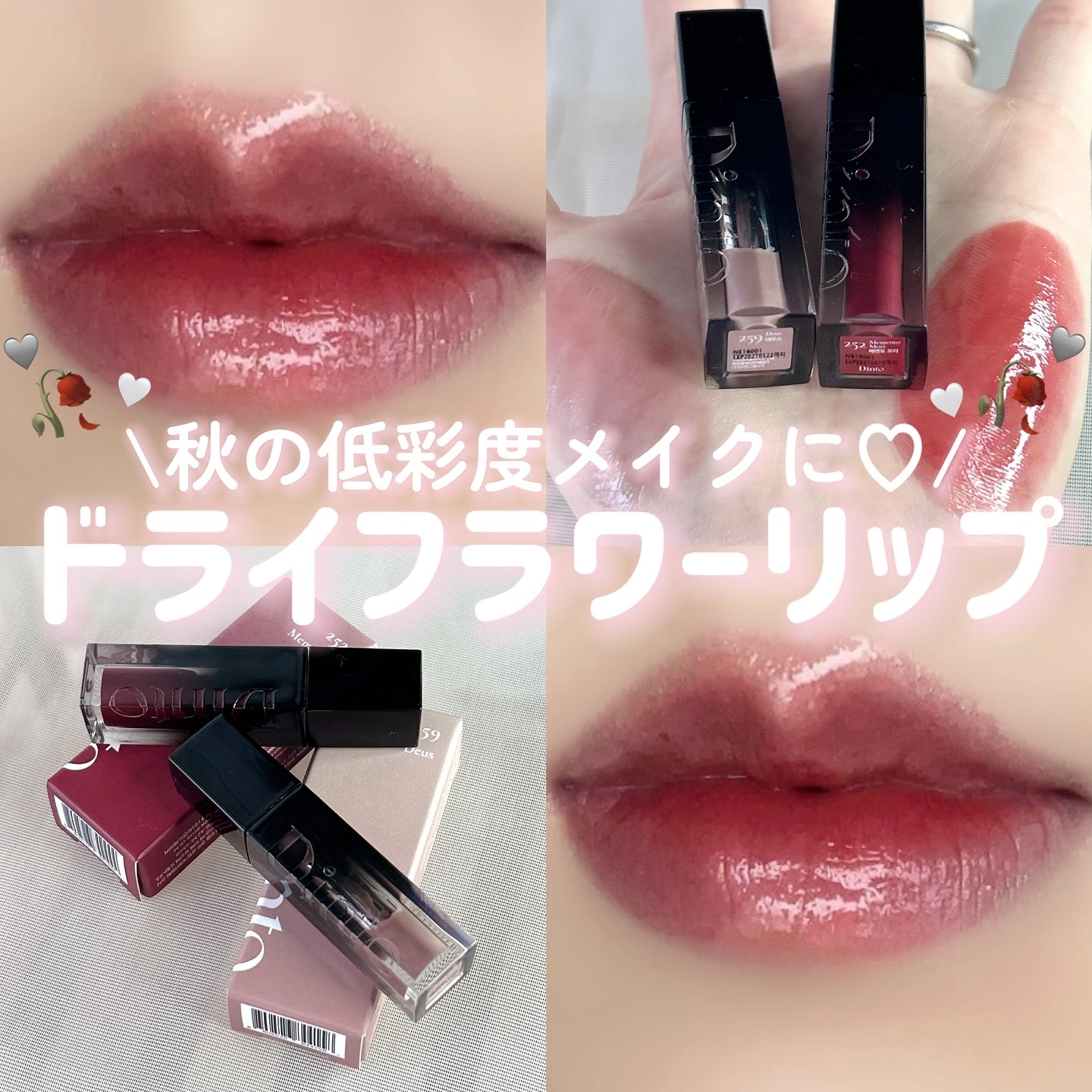 ブラーグロイリップティント/Dinto/リップティントを使ったクチコミ（1枚目）