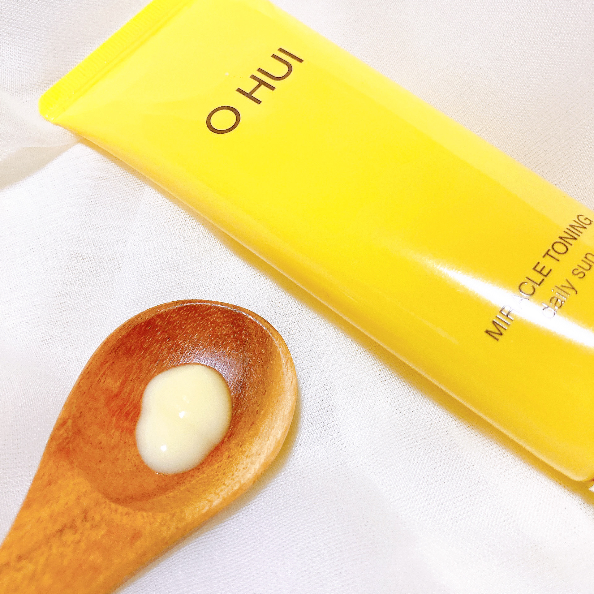 ミラクルトーニング デイリーサン/OHUI/日焼け止めミルクを使ったクチコミ（3枚目）