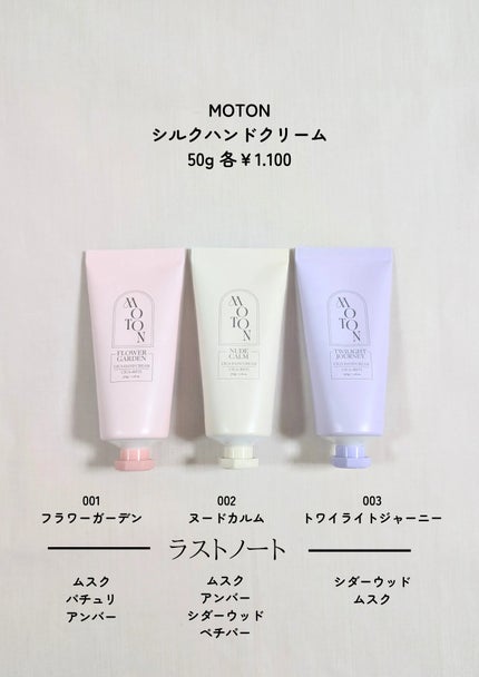 シルクハンドクリーム FLOWER GARDEN /MOTON/ハンドクリームを使ったクチコミ(4枚目)