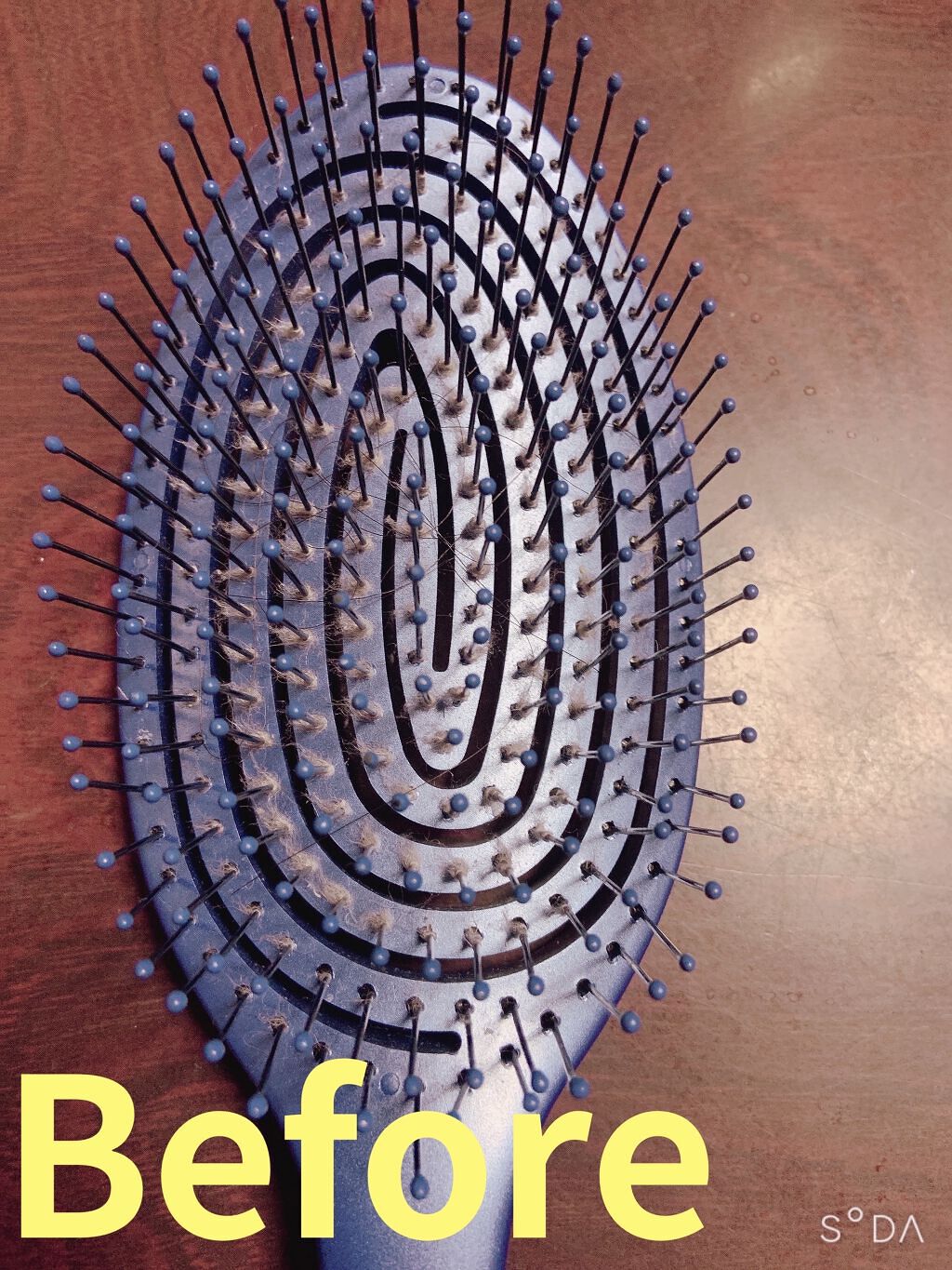 ヘアブラシクリーナー/セリア/ヘアケアグッズを使ったクチコミ（2枚目）