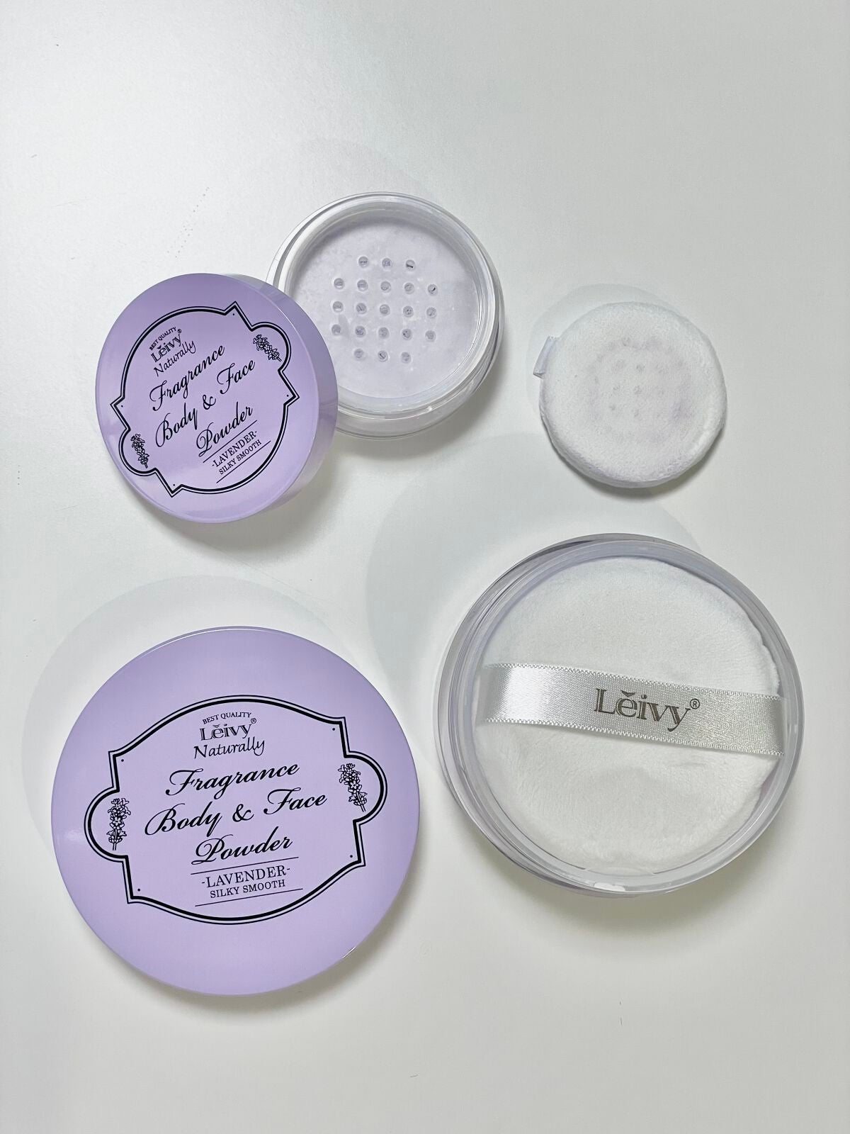 フレグランス ボディ&フェイスパウダー ラベンダー/Leivy/ルースパウダーを使ったクチコミ(4枚目)