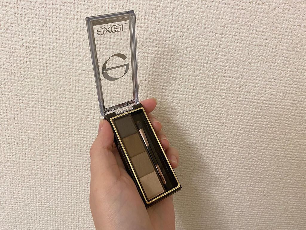 スタイリング パウダーアイブロウ SE01 ナチュラルブラウン/excel/パウダーアイブロウを使ったクチコミ（2枚目）