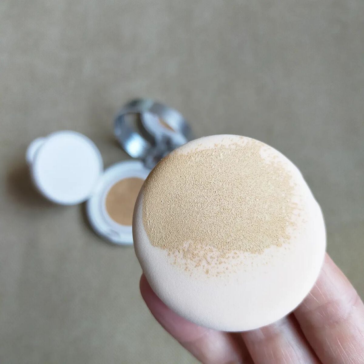 リンクルホワイトクッションファンデーション/コラリッチ/クッションファンデーションを使ったクチコミ(4枚目)