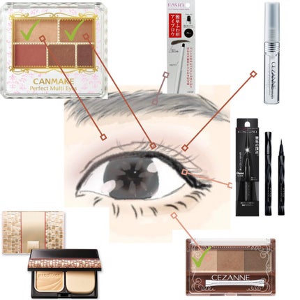 パーフェクトマルチアイズ/キャンメイク/アイシャドウパレットを使ったクチコミ(2枚目)