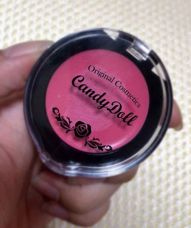 CandyDoll ロングキープチークのクチコミ「Candy doll リップ&チーク チェリーピンク
リップ＆チークですが私は乾燥が気になるの.....」（1枚目）