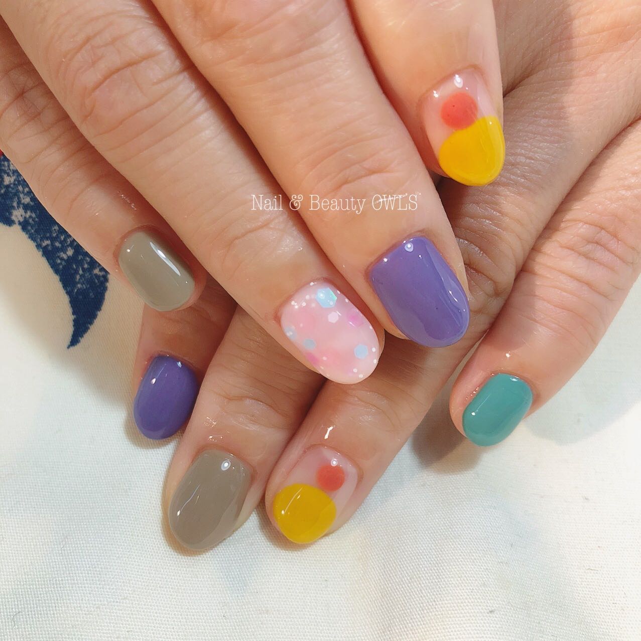 #個性的ネイル,#個性派ネイル,#カラフルネイル,#美フォルムネイルのネイルデザイン