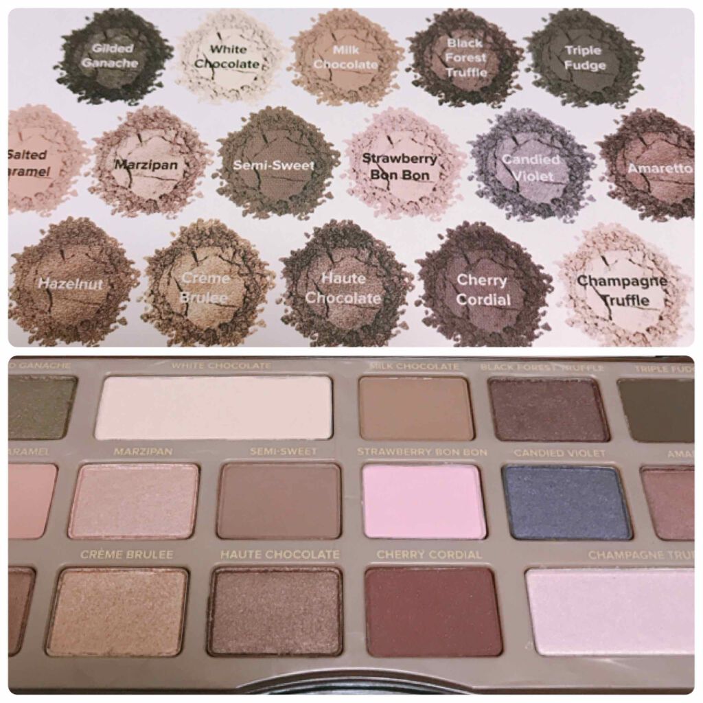 チョコレート バー アイシャドウ パレット/Too Faced/アイシャドウパレットを使ったクチコミ(2枚目)