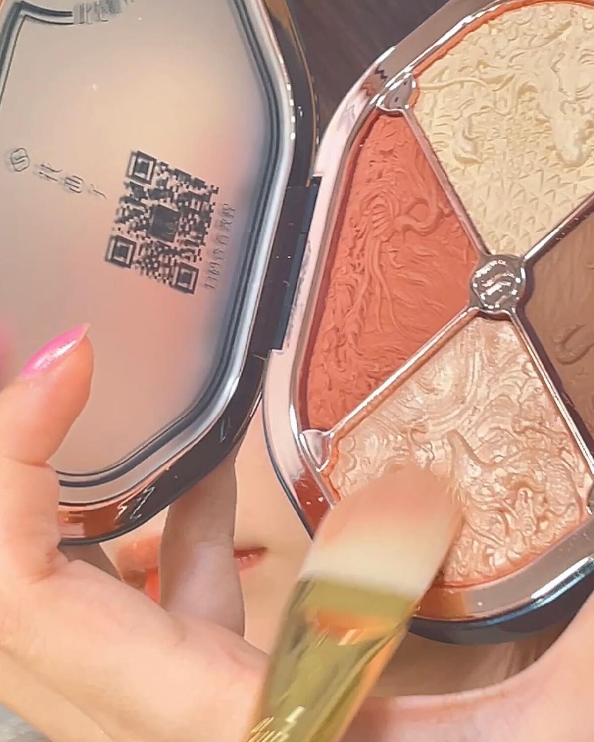 星宿彫刻 4色パレット/花西子/マルチパレットを使ったクチコミ(7枚目)