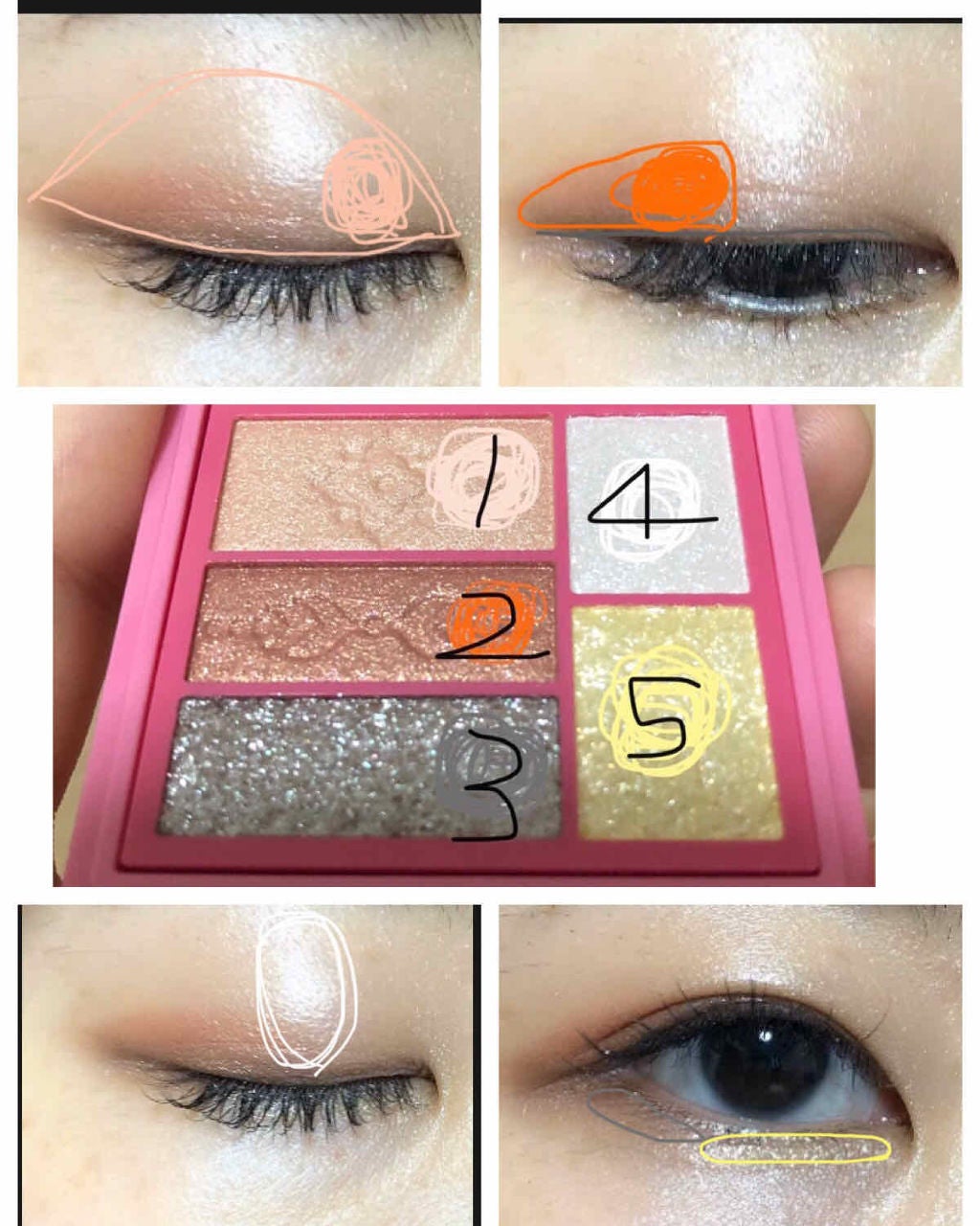 トリプルレシピアイズ/インテグレート/アイシャドウパレットを使ったクチコミ(2枚目)