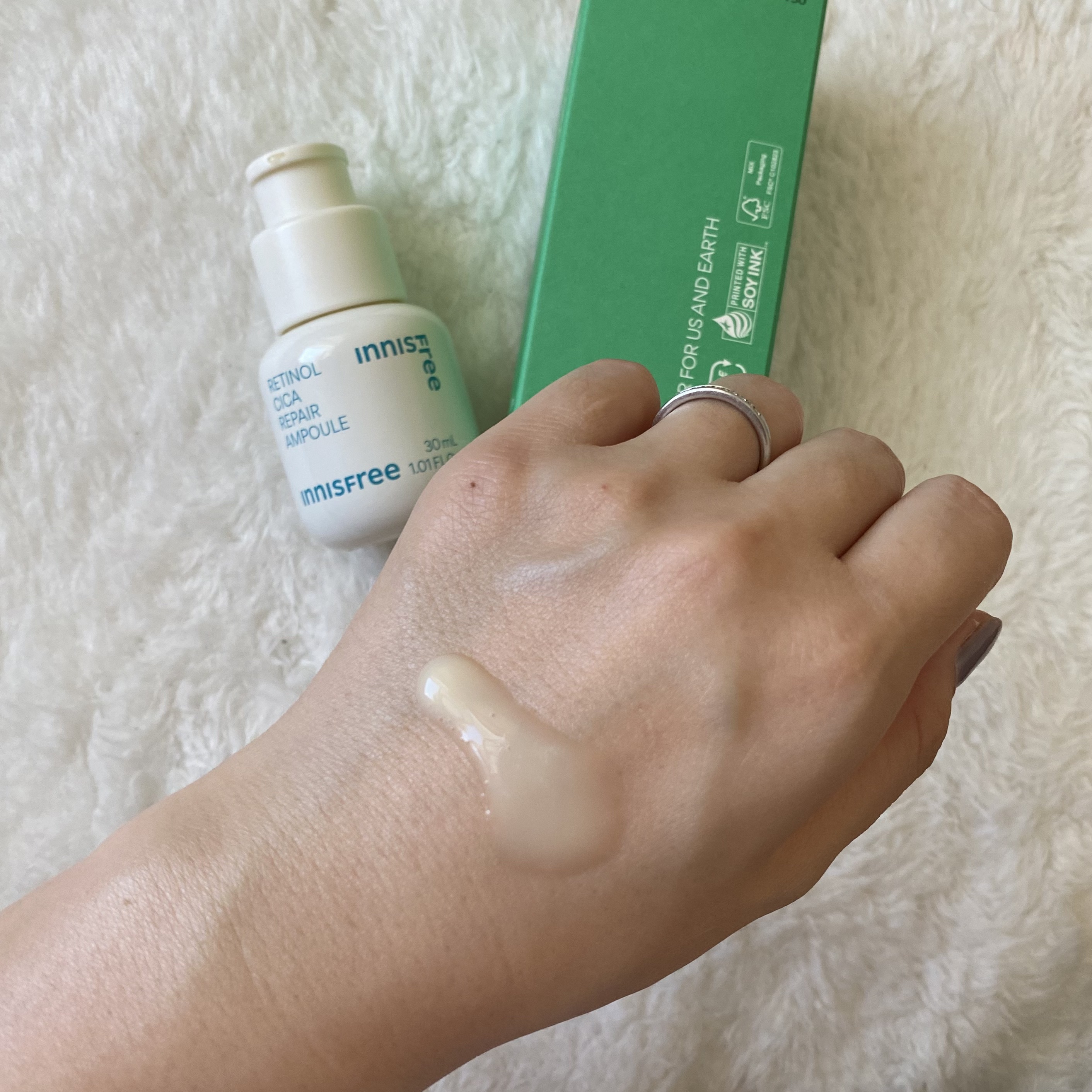 レチノール　シカ　リペア　セラム/innisfree/美容液を使ったクチコミ（2枚目）