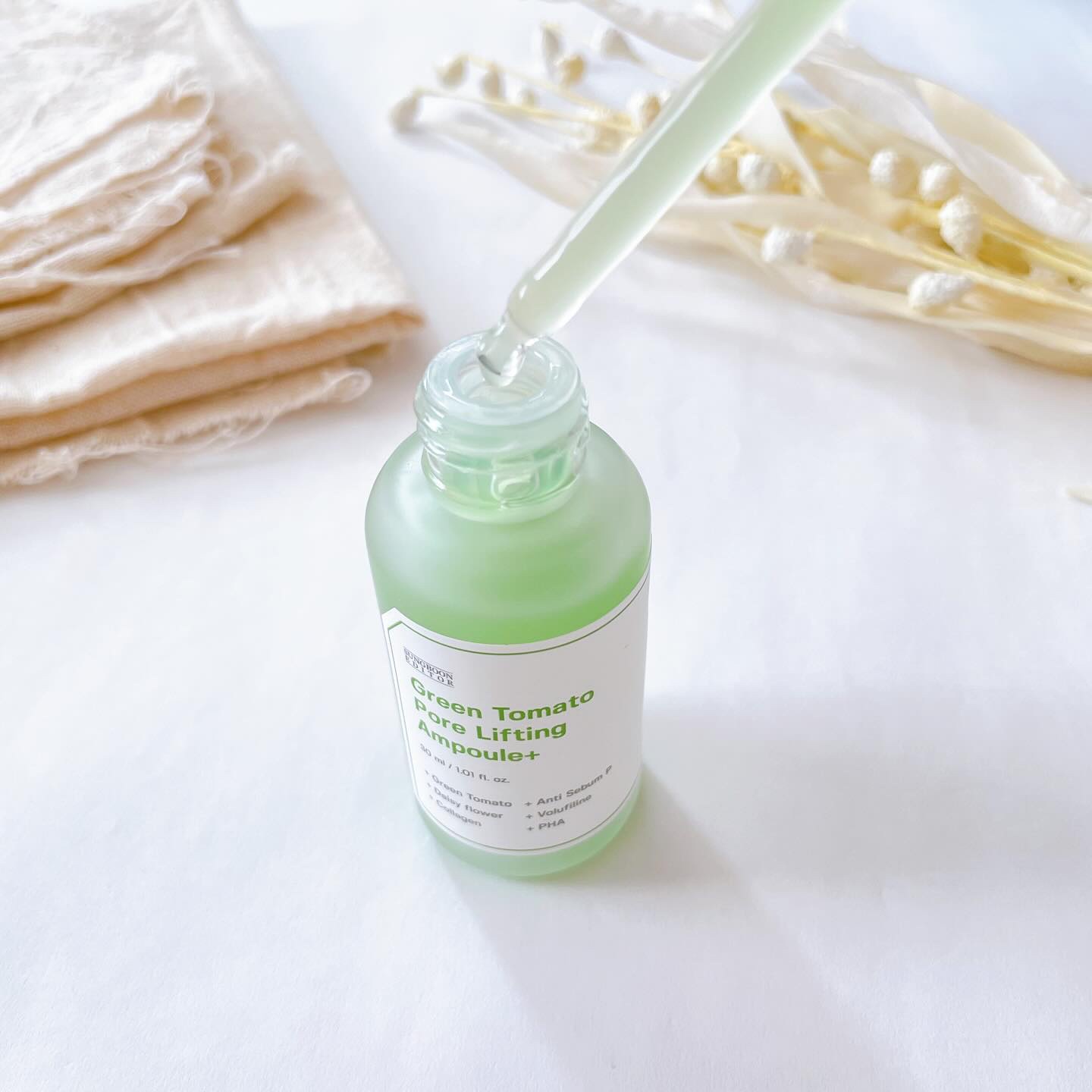 グリーントマトポアリフティングアンプル+/SUNGBOON EDITOR（成分エディター）/美容液を使ったクチコミ（2枚目）