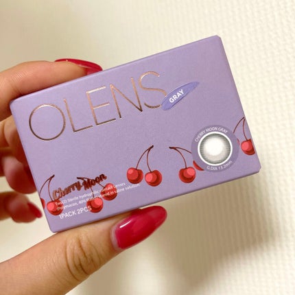 Cherry moon 1Month/OLENS/カラーコンタクトレンズを使ったクチコミ(2枚目)