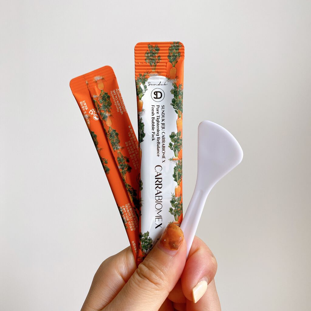 キャロットバブルパック/SUNDUK JEJU/洗い流すパック・マスクを使ったクチコミ(5枚目)