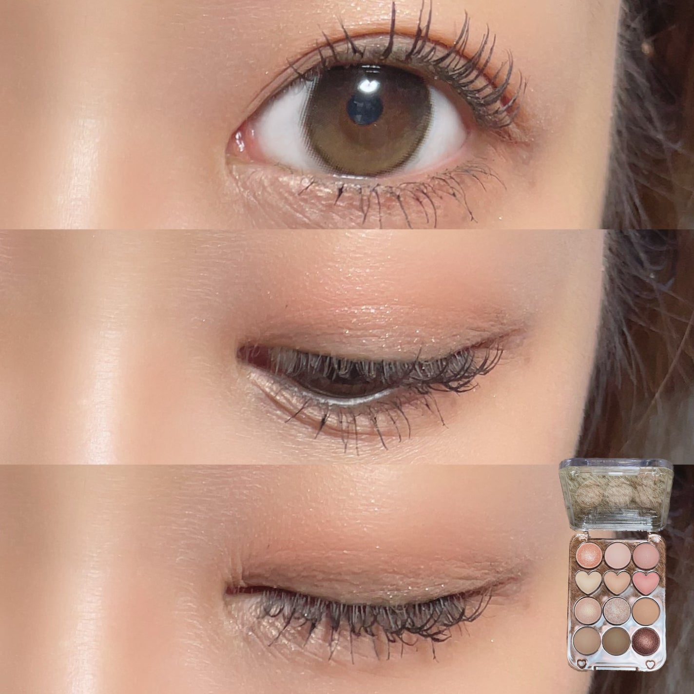 目元チュートリアルアイパレット/Colorgram/アイシャドウパレットを使ったクチコミ(3枚目)