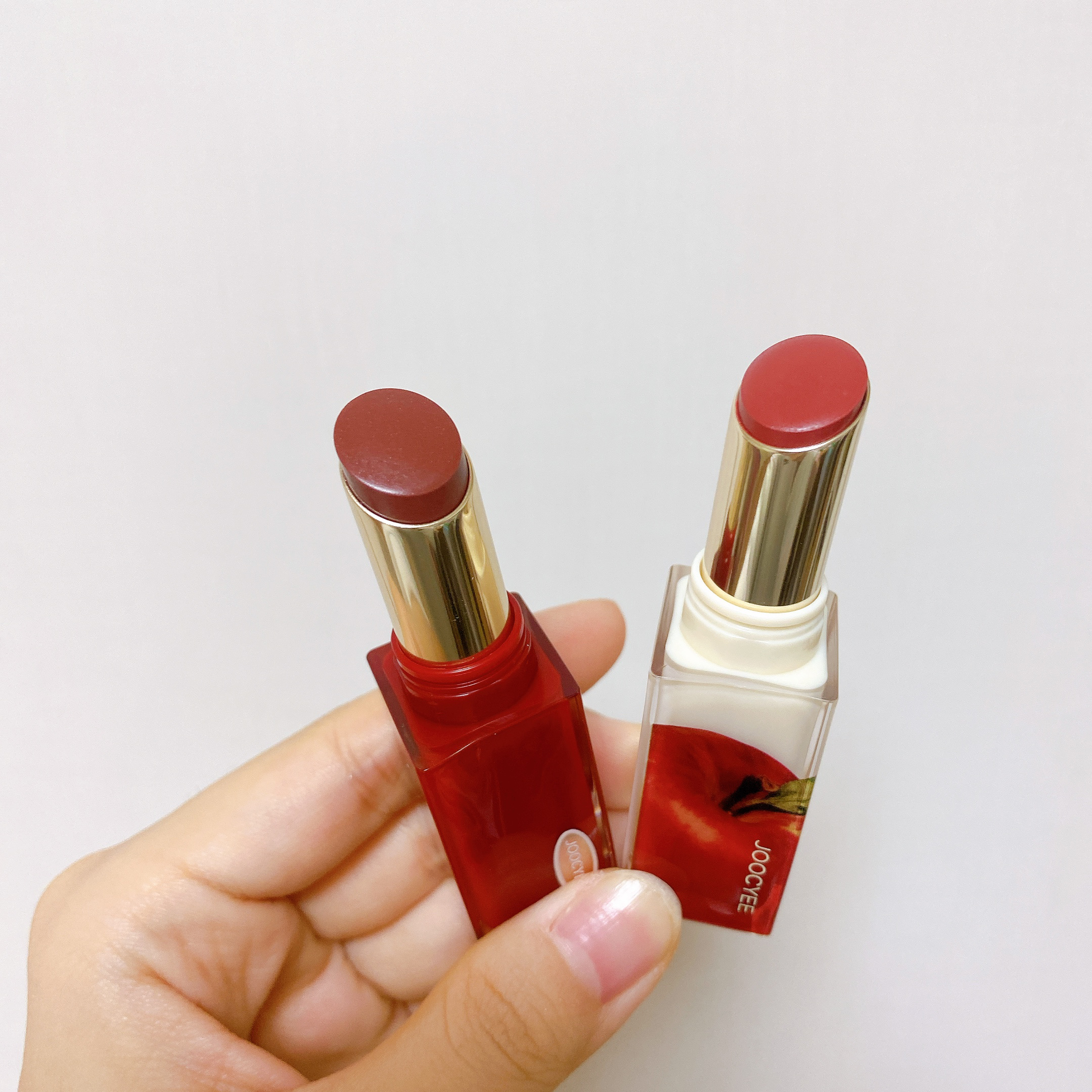 APPLE YOU グレーズフィルムルージュ #514 紅茶シロップ/Joocyee/口紅を使ったクチコミ（3枚目）