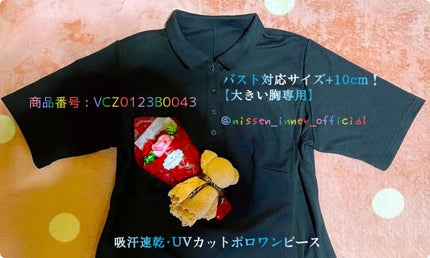 【大きい胸専用】Vネック切り替え美ライン7分袖Tシャツ(コットン100%)/ニッセングラマー/その他を使ったクチコミ(1枚目)
