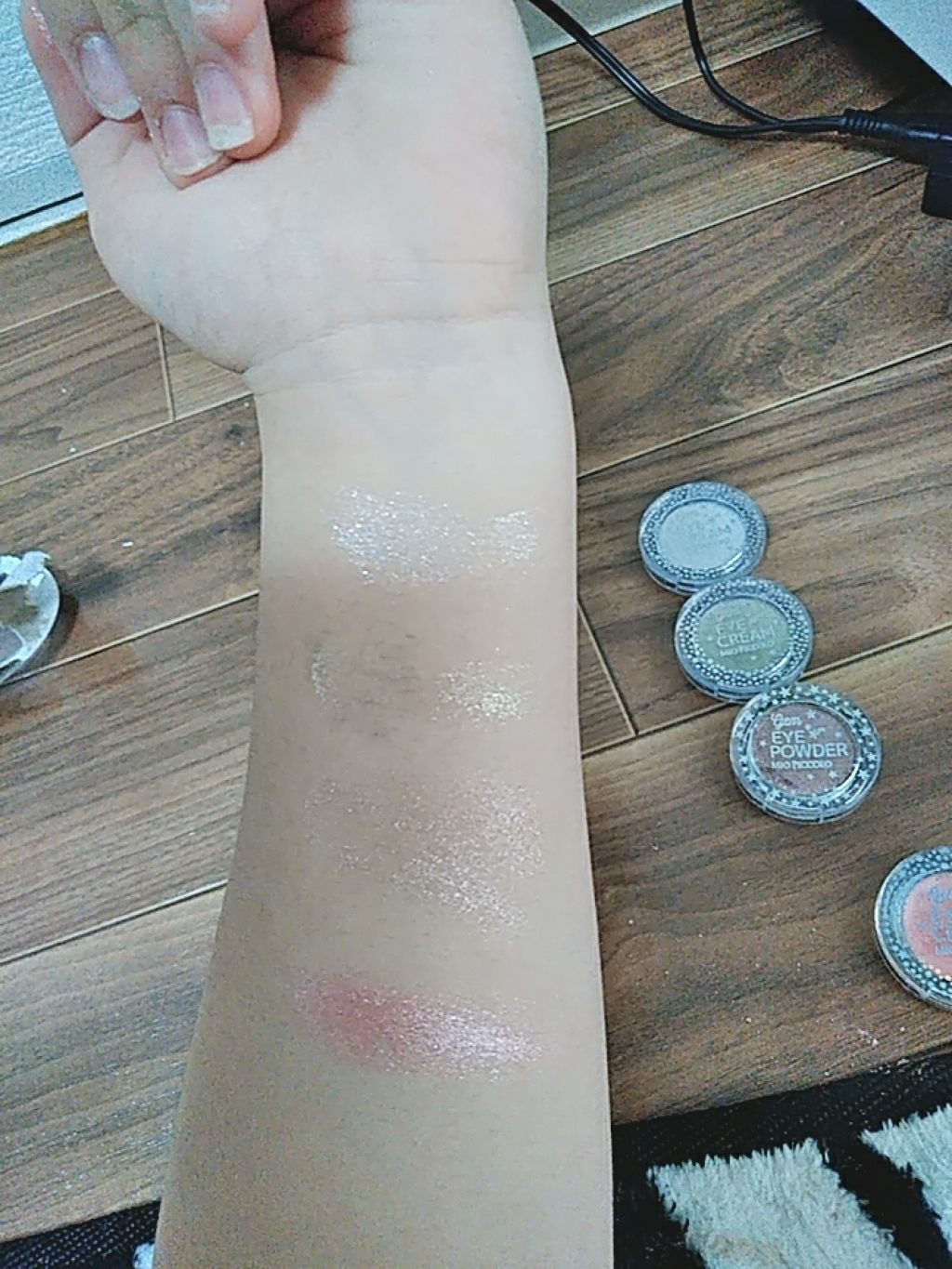 MP ジェム アイクリーム/セリア/ジェル・クリームアイシャドウを使ったクチコミ(4枚目)