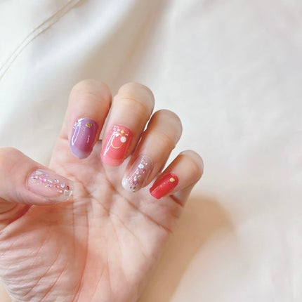 Machiko@フォロバします♡ on LIPS 「みんなネイル楽しんでるかな💅?!私は不器用を理由にネイルサボり..」(4枚目)